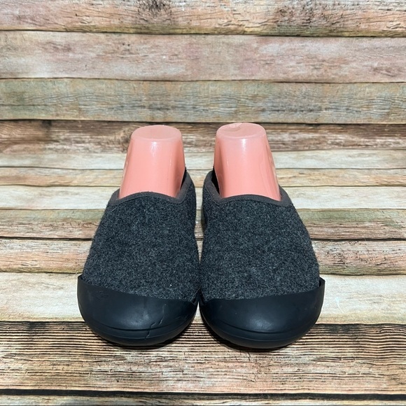 Mahabis Grey Wool Slippers - Picture 4 of 7